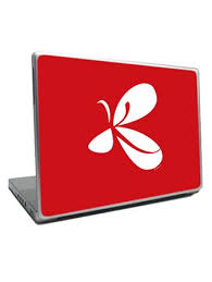red laptop