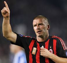 david beckham ac milan shirt