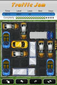 The objective of the game is to get the yellow car out of the traffic jam.