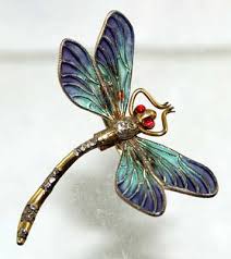art nouveau dragonflies