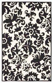 black and white flower fabric