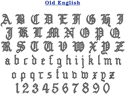 old english letter styles