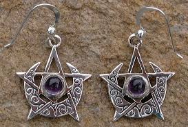 pentacle earrings