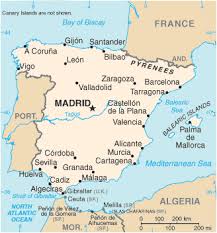map of spain and portugal