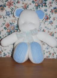knitted teddy bears