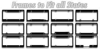 blank license plate frames