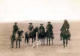 Cowboys Roping a Gray Wolf