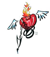 heart with angel wings