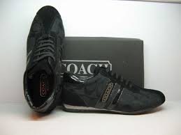 black coach shoes