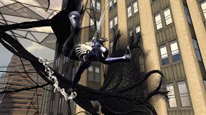 black spiderman suit