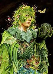 green man mask