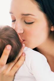 mother holding child