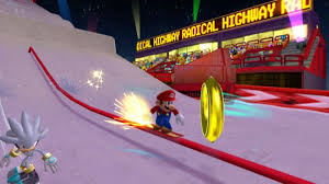mario and sonic at the olympic winter games silver