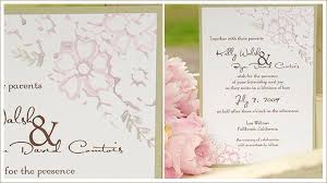 flower wedding invitations