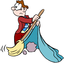 sweep under the rug