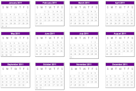 2011 printable calendar