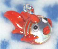 glass fish beads