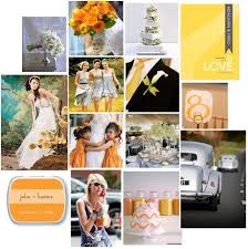 orange and yellow wedding flowers