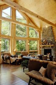 log home interior design