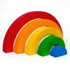 wooden rainbow