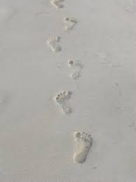 footprints in the sand images