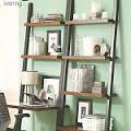 leaning bookshelf