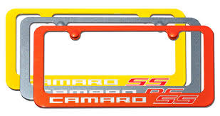 camaro license plate frames