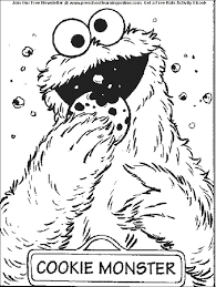 cookie monster coloring book
