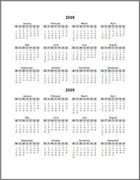 3 year calendars