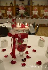 red rose wedding centerpieces