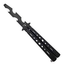 butterfly knife bottle opener
