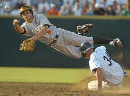 To receive a college baseball