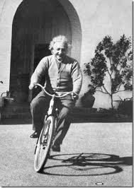 albert einstein bicycle