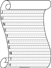 0 - 20 blank number line printable