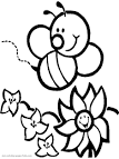 Bee coloring page
