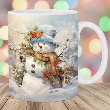 Image result for Кружка узор снеговики