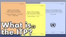 How to use the Index to Proceedings (ITP) | United Nations Dag ...