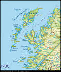 Map of Outer Hebrides, Western Isles Map, Scotland, UK Map, UK Atlas