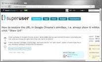 How to restore the URL in Google Chrome's omnibox, i.e. always ...