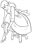 Cinderella coloring page