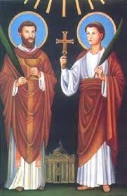 Image result for Saints Marcellinus and Peter
