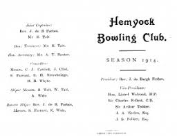 Image result for Hemyock Bowling Club