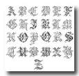 Old English Alphabet A-Z