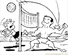 Volleyball coloring page