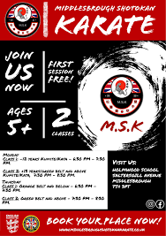 Image result for MIDDLESBROUGH KARATE ACADEMY