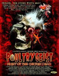 2006/DVD/98mins/Unrated...When Arbie's girlfriend turns out to be a lesbian, he decides not to go to college but to work at the American Chicken Bunker where she always protests. One thing, the American Chicken Bunker was built on an Ancient Indian Burial Ground and on Toxic Waste. What will Arbie do when the mutated toxic spirits of the Indians enter the dead carcass of the Chickens?