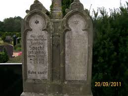 Grab von Hinrich Specht (18.02.1895-01.10.1927), Friedhof Ihrhove ...