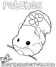 Hamster coloring page
