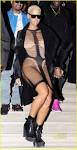 Full Sized Photo of kanye west amber rose see through dress 01 ...