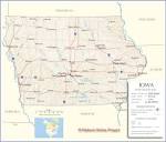 Reference Map of Iowa , USA - Nations Online Project